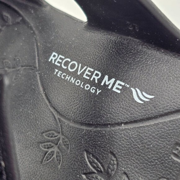 Alegria Recover Me Fruit Punch Slip On Slide Sandals Sz 37/US 7 Black Floral - Picture 3 of 12